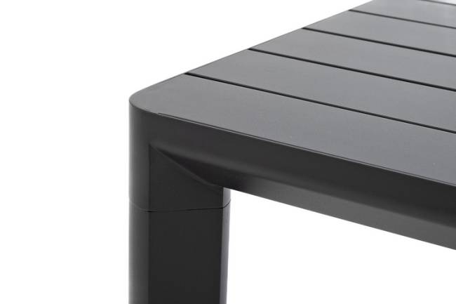 Обеденный стол из алюминия GONZO 220 см графит  Joygarden