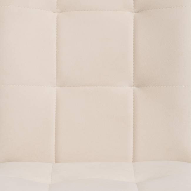 Стул обеденный Bari флок , молочный/черный, 4, 46х55х89 белый флок