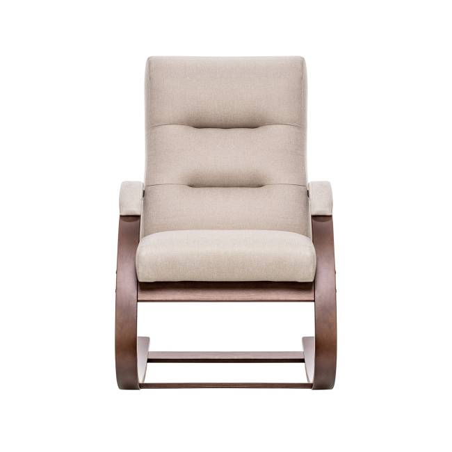 Кресло-качалка Leset Милано Орех текстура Malmo 05 (бежевый)