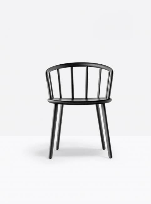 Кресло деревянное Nym черный ясень 550х515х730 мм