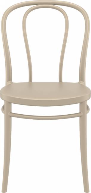 Стул пластиковый Victor бежевый 450х520х850 мм