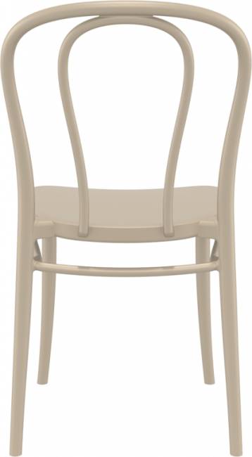 Стул пластиковый Victor бежевый 450х520х850 мм