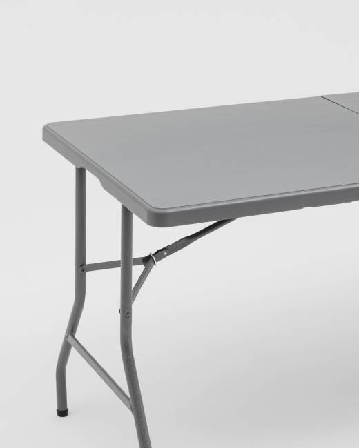 Стол-чемодан складной 152*74*74 серый