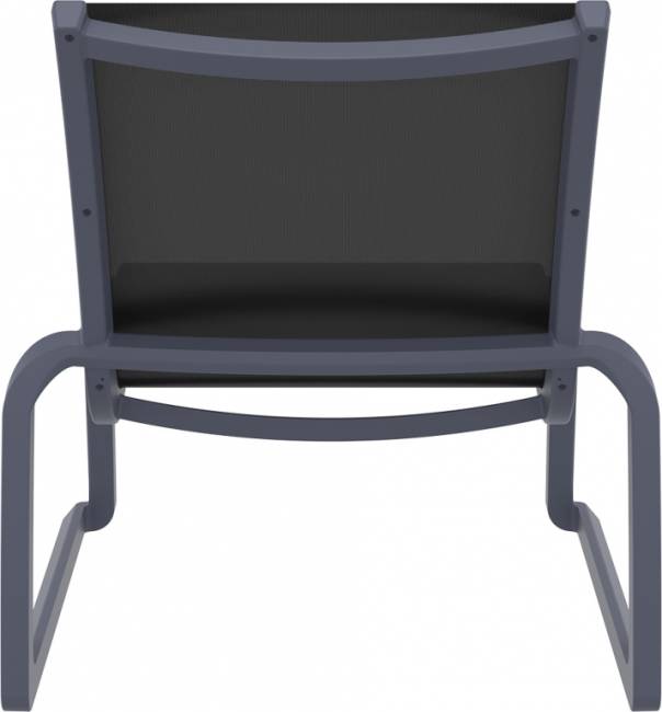 Стул пластиковый Pacific Lounge темно-серый, черный 760х800х850 мм