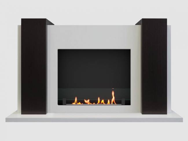 Биокамин в портале SteelHeat Manhetten (Стекло)