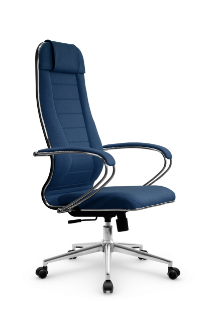 Кресло МЕТТА B 1m 32PF/подл.127/осн.004, рогожка b синий