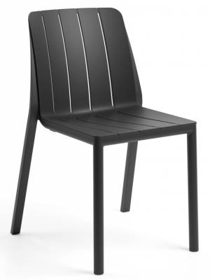 Стул пластиковый Tiberina Bistrot антрацит 500х560х810 мм