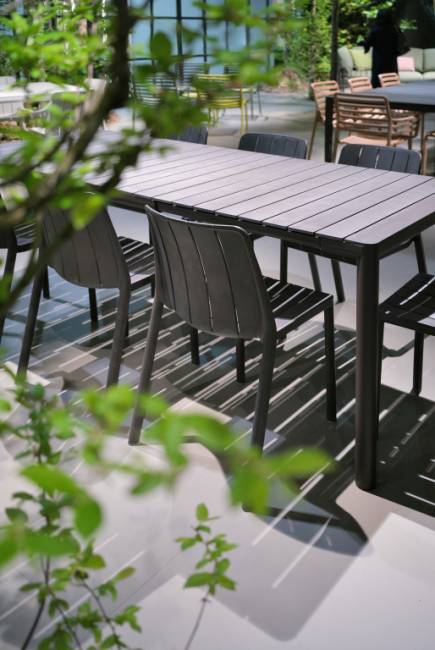 Стул пластиковый Tiberina Bistrot антрацит 500х560х810 мм