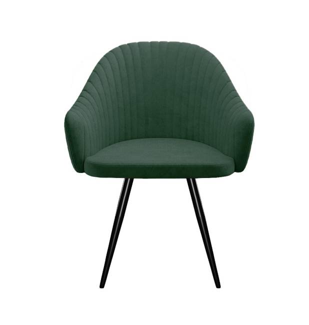 Стул DikLine 439 поворотный, TW14 зеленый, ножки черные