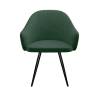 Стул DikLine 439 поворотный, TW14 зеленый, ножки черные