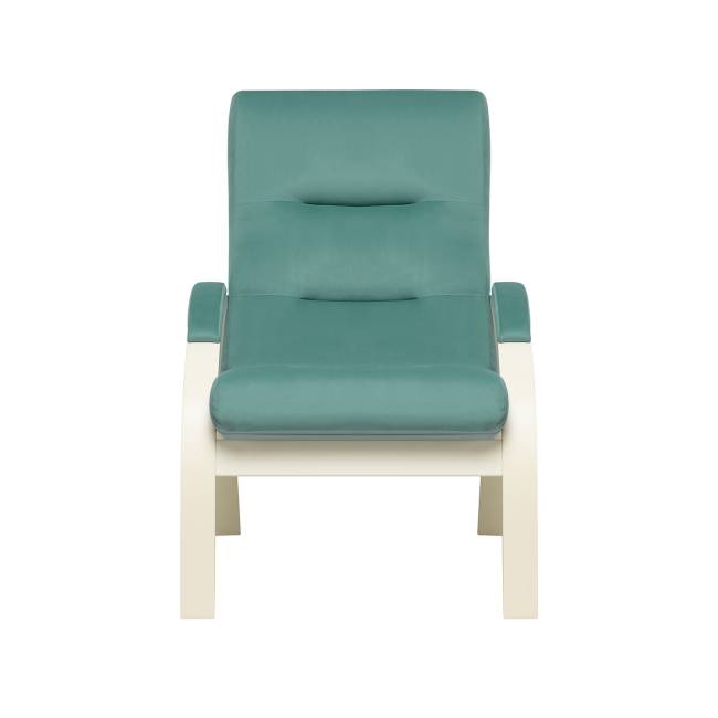 Кресло Leset Лион Слоновая кость V43 зелёный