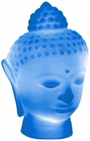 Светильник пластиковый настольный Будда Buddha Lighting голубой 220х200х340 мм