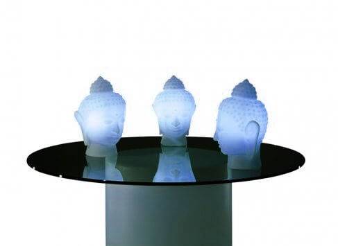 Светильник пластиковый настольный Будда Buddha Lighting голубой 220х200х340 мм