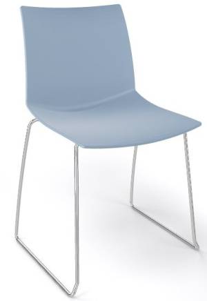 Стул пластиковый Kanvas S бледно-синий 500х500х790 мм