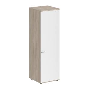 SG.826.OL.WH.R / Гардероб 600х600х1955, з.ст ЛДСП 16 мм, правый / корпус: дуб светлый; фасад: белый