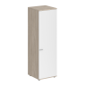 SG.826.OL.WH.R / Гардероб 600х600х1955, з.ст ЛДСП 16 мм, правый / корпус: дуб светлый; фасад: белый