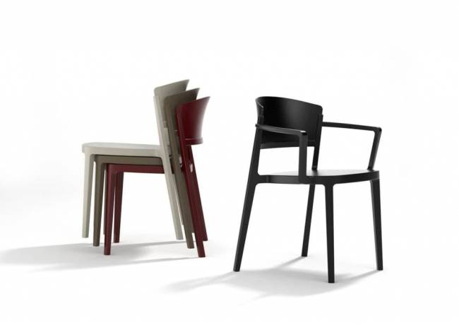 Кресло пластиковое Abuela B песочный 580х525х765 мм