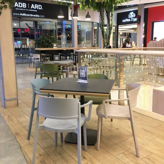 Кресло пластиковое Abuela B песочный 580х525х765 мм