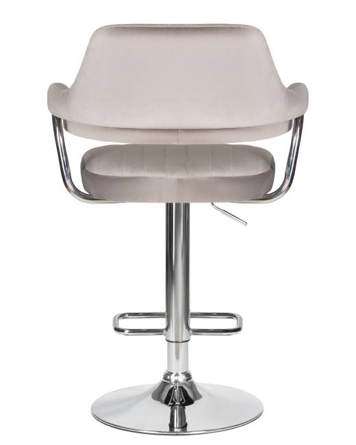 Стул барный DOBRIN CHARLY, серый велюр (MJ9-75)