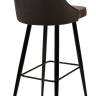 Барный стул NEPAL-BAR ГРАФИТ #14, велюр/ черный каркас (H=78cm) М-City