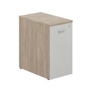 SG.902.OD.SH / Тумба-органайзер 400х700х750 / корпус: дуб темный; фасад: серый бархат