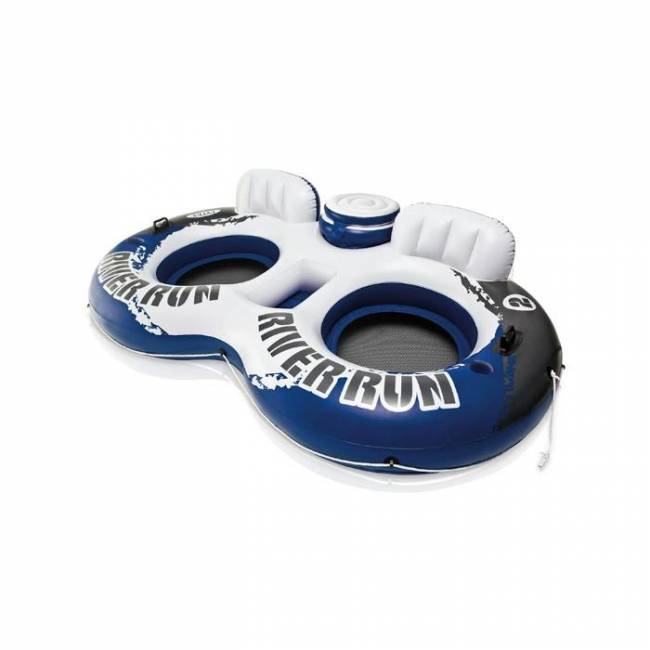 Надувной круг-кресло 243х157см "River Run" для двоих с подстаканником и холодильником, до 200кг