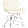 Набор 2 шт Стул обеденный DOBRIN BUTTERFLY CHROME, ножки хром, цвет кремовый