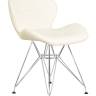 Набор 2 шт Стул обеденный DOBRIN BUTTERFLY CHROME, ножки хром, цвет кремовый