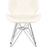 Набор 2 шт Стул обеденный DOBRIN BUTTERFLY CHROME, ножки хром, цвет кремовый