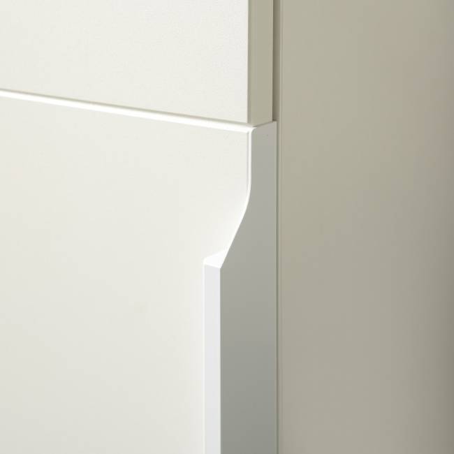 Два пенала и обувница Октава цвет белый шагрень/дуб крафт золотой