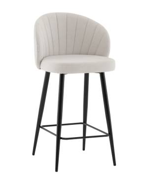 Стул полубарный Ханнингем велюр жемчужный