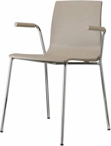 Кресло пластиковое Scab Design, Alice хром, тортора