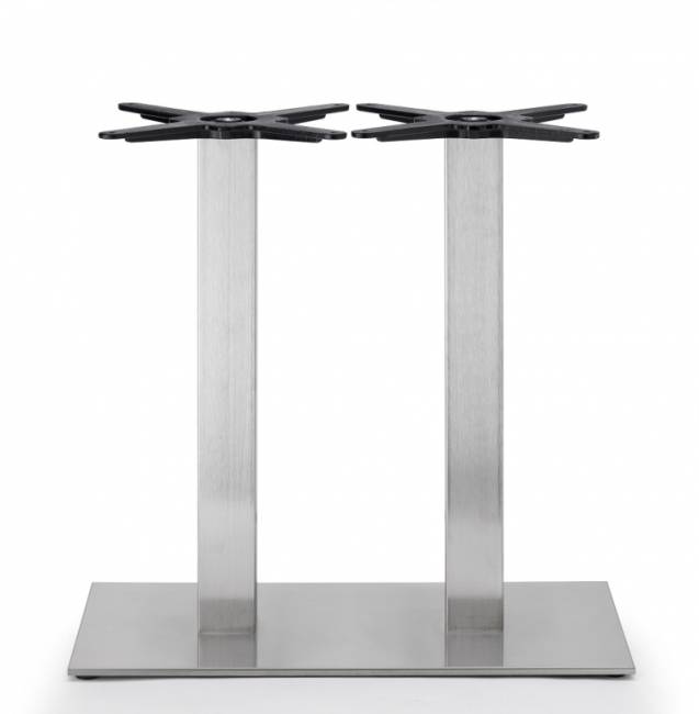 Подстолье двойное металлическое Tiffany сатинированный стальной 750х400х730 мм