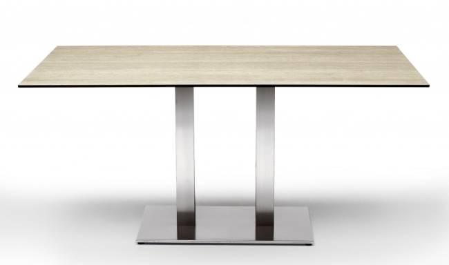 Подстолье двойное металлическое Tiffany сатинированный стальной 750х400х730 мм