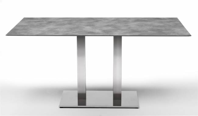 Подстолье двойное металлическое Tiffany сатинированный стальной 750х400х730 мм