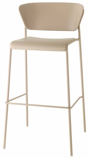 Стул пластиковый полубарный Lisa Technopolymer Go Green тортора 520х500х880 мм