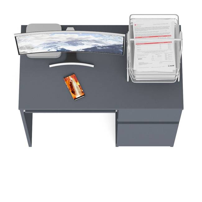 Стол компьютерный Мори МС-1 правый цвет графит