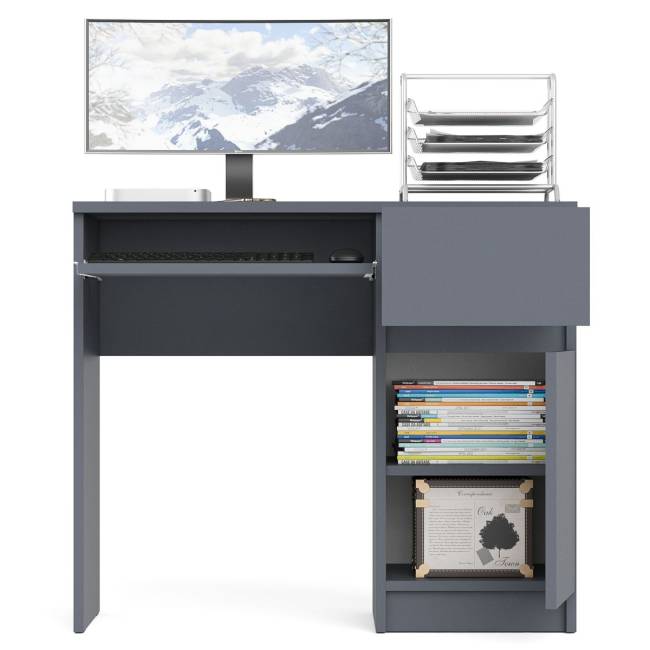 Стол компьютерный Мори МС-1 правый цвет графит