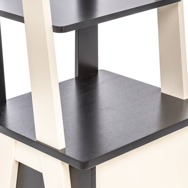 Этажерка Leset "Сканди" с тумбой 2 ящ. Венге, компаньон Дуб шампань Дуб шампань