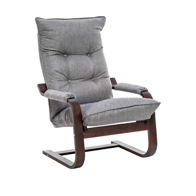 Кресло-трансформер Leset Оливер Орех текстура Malmo 90 (серый)