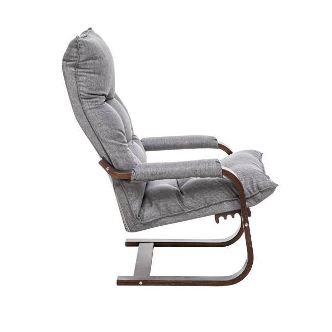 Кресло-трансформер Leset Оливер Орех текстура Malmo 90 (серый)
