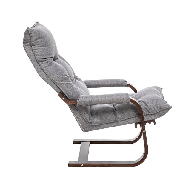 Кресло-трансформер Leset Оливер Орех текстура Malmo 90 (серый)