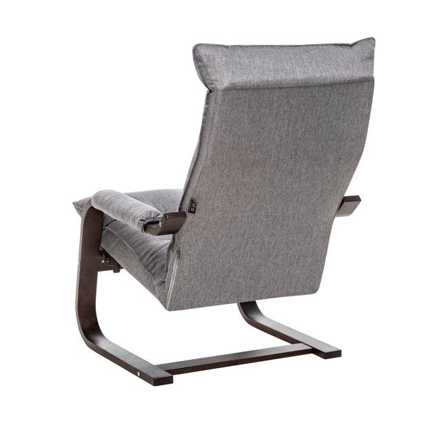Кресло-трансформер Leset Оливер Орех текстура Malmo 90 (серый)