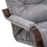 Кресло-трансформер Leset Оливер Орех текстура Malmo 90 (серый)