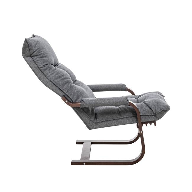 Кресло-трансформер Leset Оливер Орех текстура Malmo 95 (темно-серый)