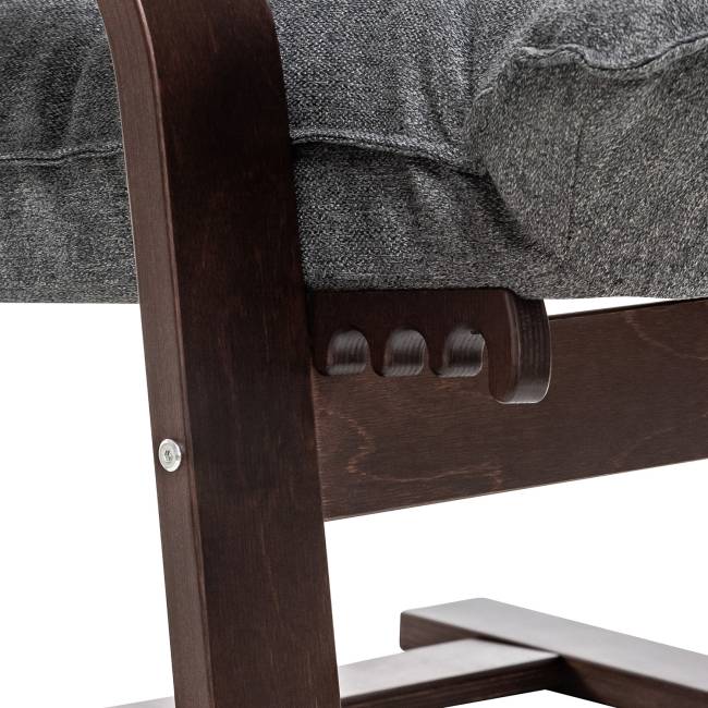 Кресло-трансформер Leset Оливер Орех текстура Malmo 95 (темно-серый)