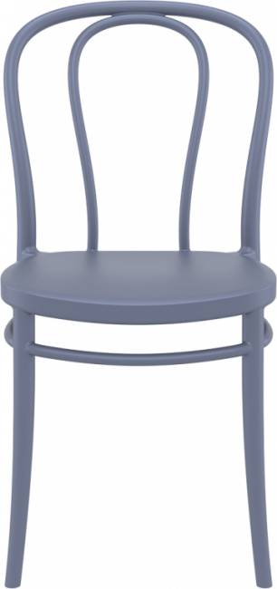 Стул пластиковый Victor темно-серый 450х520х850 мм