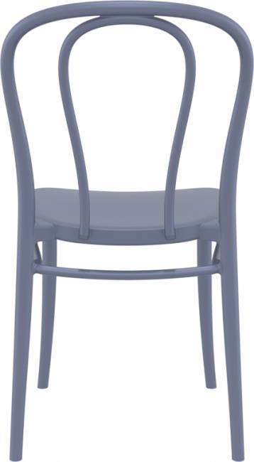 Стул пластиковый Victor темно-серый 450х520х850 мм