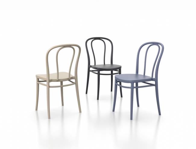 Стул пластиковый Victor темно-серый 450х520х850 мм