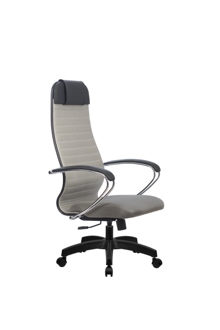 Кресло МЕТТА-21(MPRU)/подл.130/осн.001, светло-серый/светло-серый